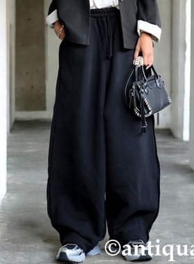 东京胖黄瓜日本代购 antiqua 男女款 超宽松阔腿休闲裤 ZA-00275