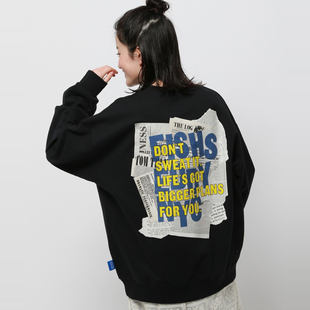 圆领套头卫衣 东京胖黄瓜日本代购 女款 Eddy 323385 Fishs