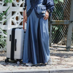 东京胖黄瓜日本代购 niko and ...Misayo 打褶阔腿休闲裤 574343