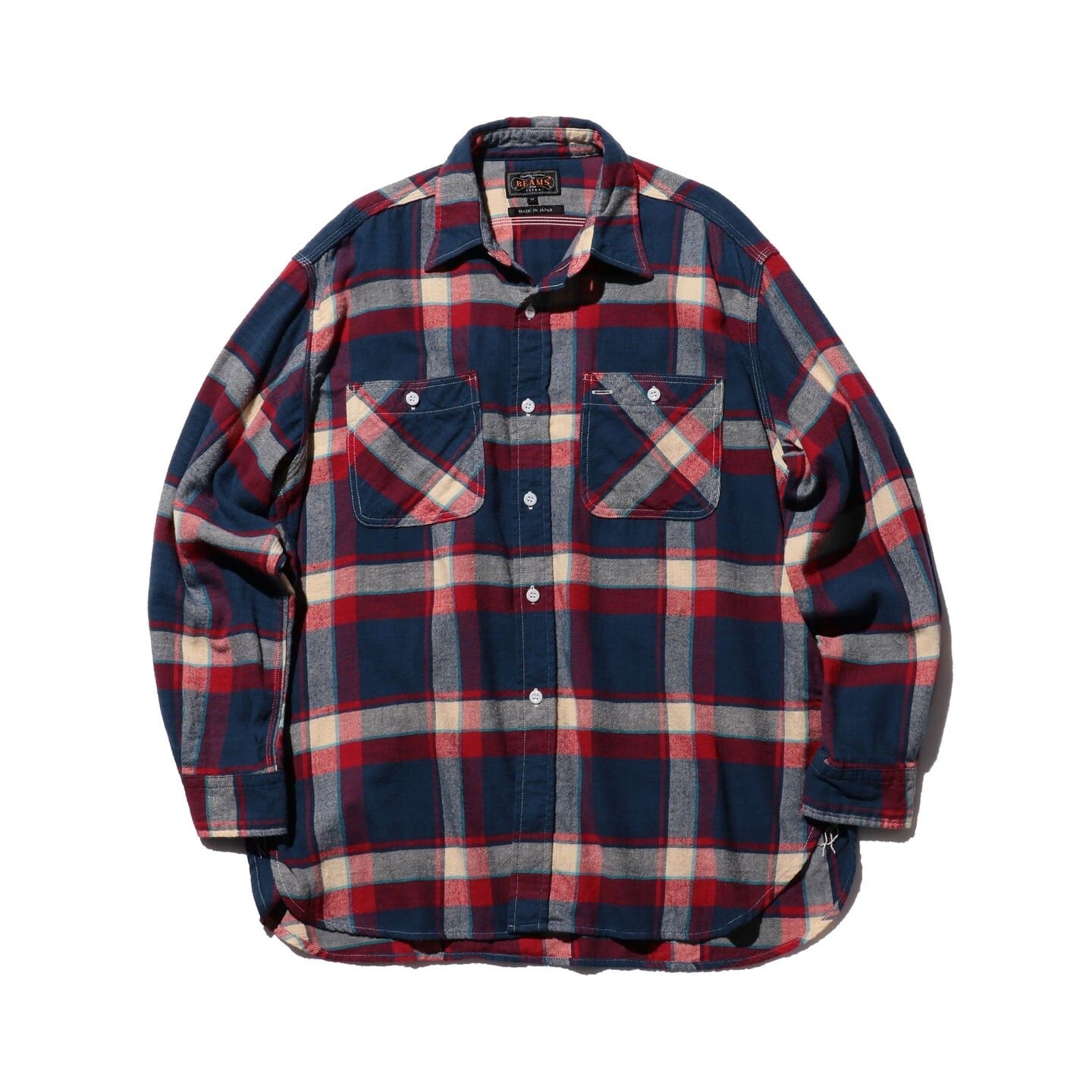 【VIP限时7折】日产 BEAMS PLUS 纯棉美式格纹工作衬衫 男款 1669