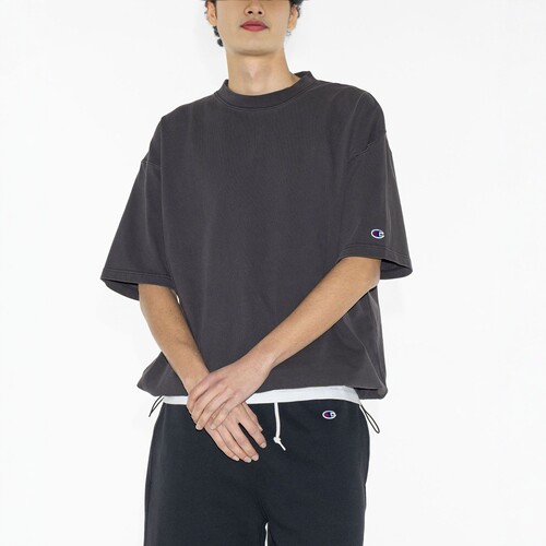 【26SS VIP限时6折】CHAMPION x MONKEY TIME 做旧抽绳T恤 0014