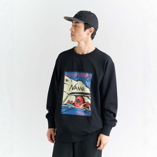 KEEP HYBRID ROLLING 印花圆领卫衣 NANGA 男款 ECO