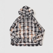 日本代购 JOURNAL STANDARD / TRISECT2 格纹连帽衬衫 8140