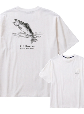 L.L.Bean Men's Morrill 吸水速干抗菌防臭印花T恤 男款 TC065293