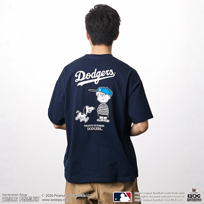 26春夏 PEANUTS x MLB / DODGERS 宽松印花T恤 男款 3009