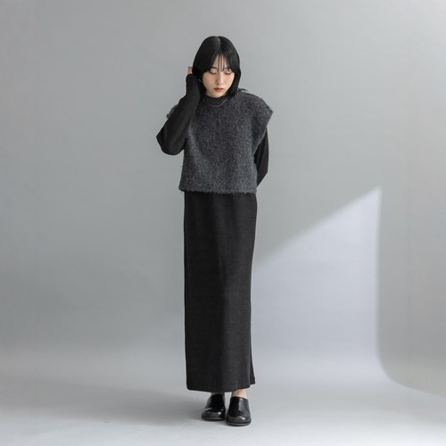 【VIP限时6折】东京胖黄瓜 KBF 针织套装剪裁连衣裙 KEA7-26J210