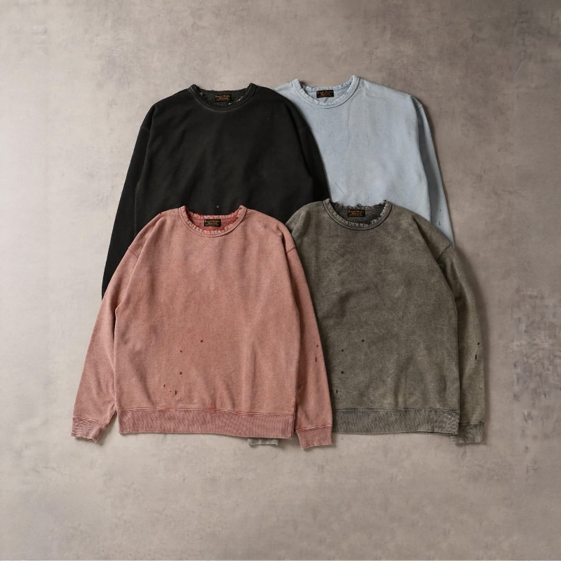 东京胖黄瓜日本代购 J.S.Homestead 日本制 做旧套头卫衣 6052