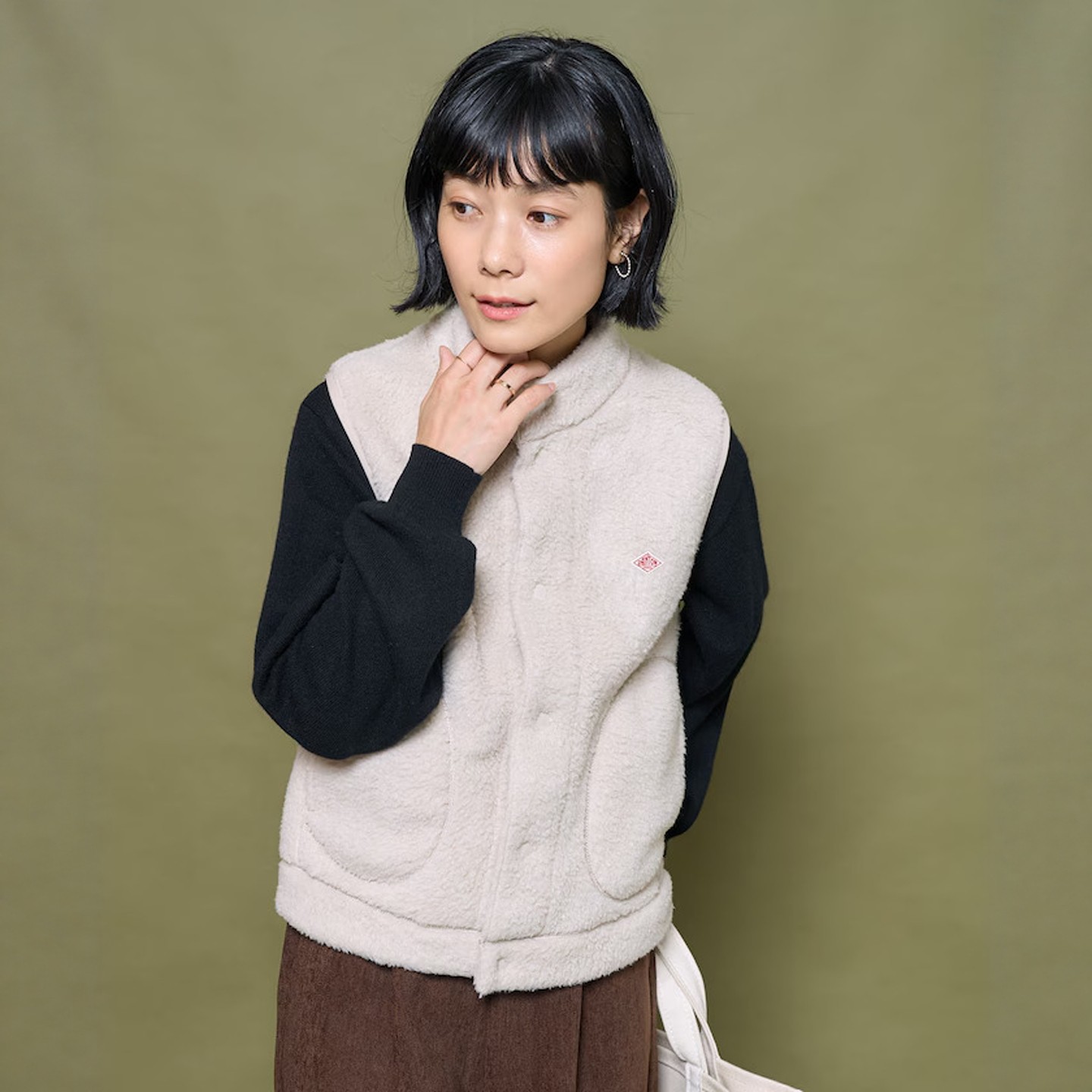 25秋冬 DANTON x FREAK'S STORE 保暖立领马甲 DT-A0701