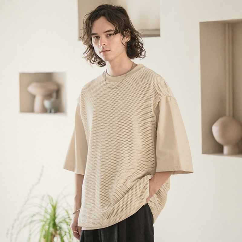 网眼层次短袖T恤CJIZI0524001