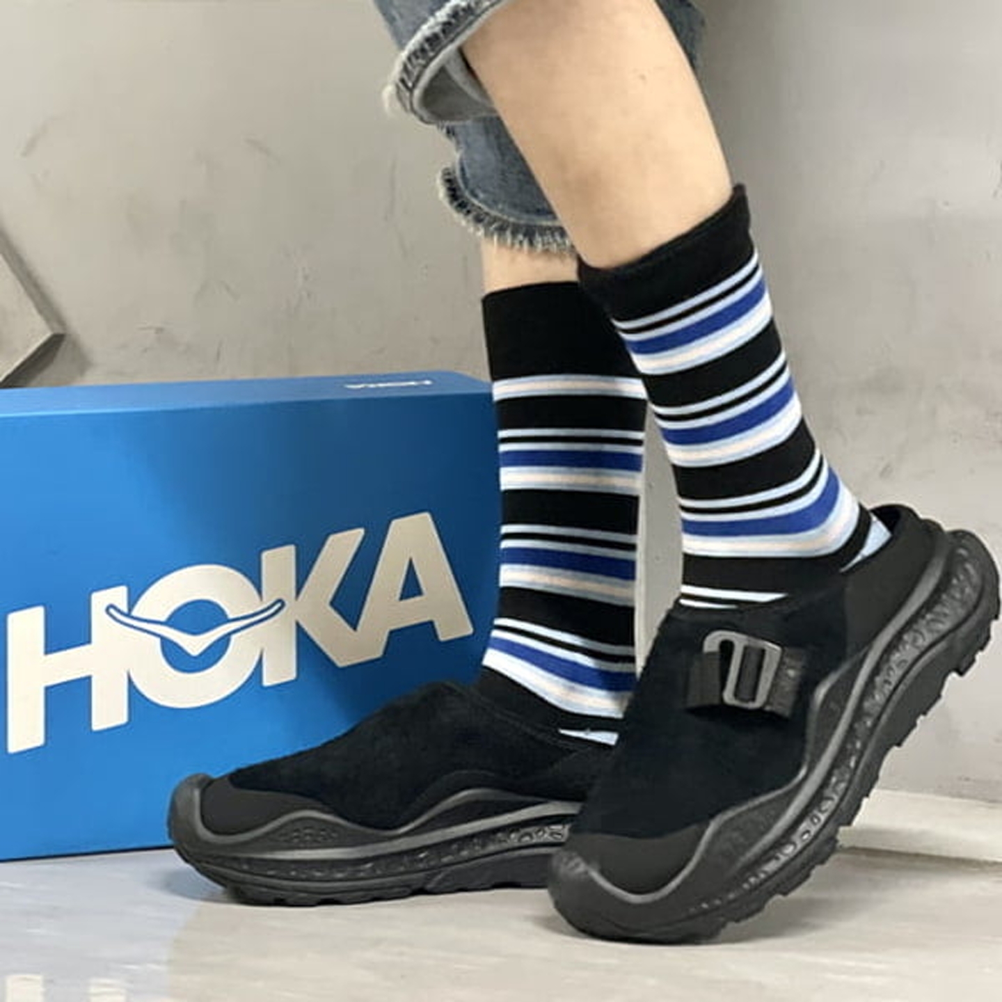 东京胖黄瓜日本代购 BEAMS BOY HOKA  半包休闲鞋 13-31-0452-417