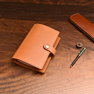 日本代购 HERZ 手工制 牛皮活页笔记本封皮 KB-7