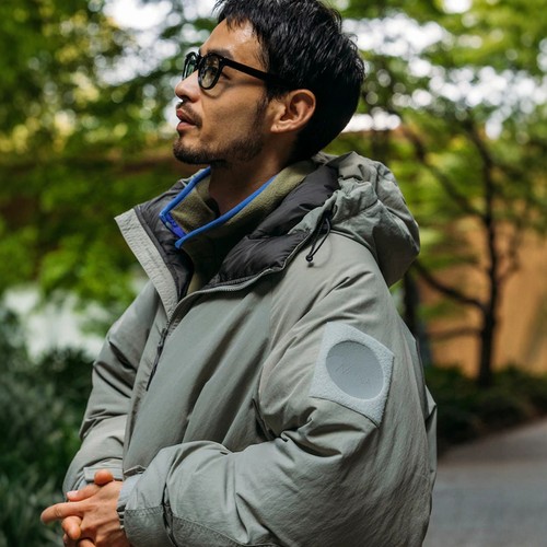 25秋冬 NANGA x FREAK'S STORE 军事尼龙连帽羽绒服 男款 0054