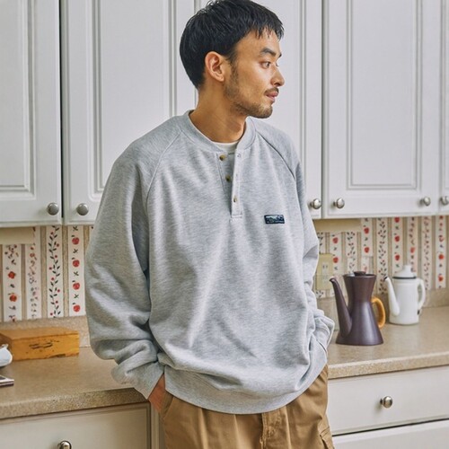 日本代购 THE CRAFT CREW PRODUCTS 亨利领套头卫衣 CCPls589