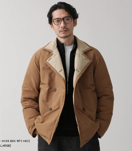 【4折】东京胖黄瓜日本代购 nano universe 双面可逆羽绒服 4207