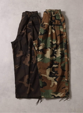 日本代购 J.S.Homestead 迷彩宽松阔腿休闲裤 6160