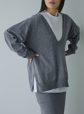 【VIP限时7折】日本代购 RONEL / coen 女款大V领针织衫 0014