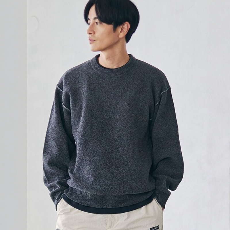 日本代购 coen 双面穿 柔软套头针织衫 0000