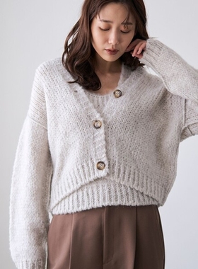 日本代购 RONEL / Tricots Jean Marc 马海毛针织开衫 0001