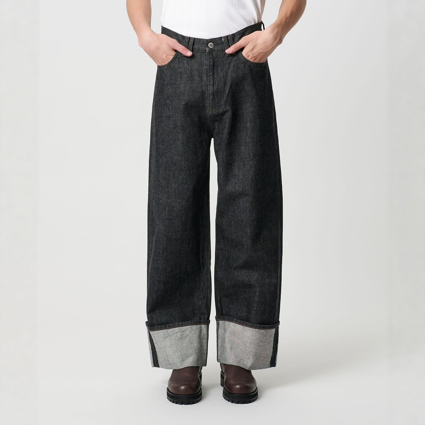 【VIP限时6折】MONKEY TIME 牛仔卷边宽松裤 男款 2160