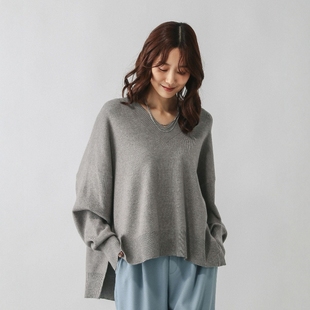 VIP限时6折 宽松V领针织衫 GLOBAL 女款 579519 WORK