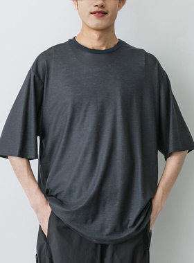 日本代购 marka 日本制 亚麻圆领短袖T恤 DMA5M25B02CS01B