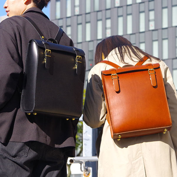 东京胖黄瓜日本代购 HERZ 手工制 牛皮双肩背包 (R-31)