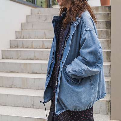 FREAK'S STORE / M-65 绗缝内衬复古做旧军事夹克 女款 1534