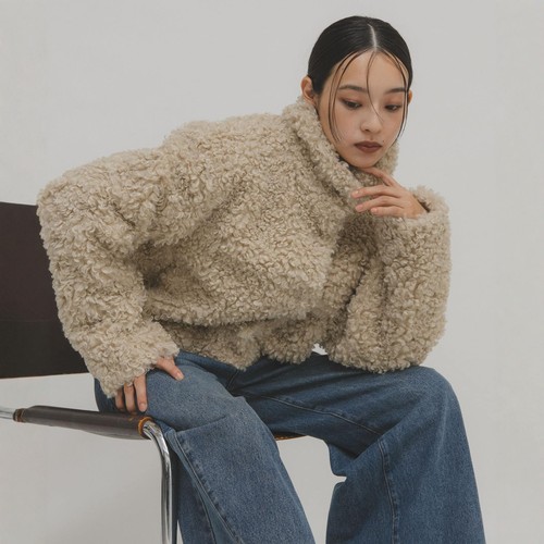 【VIP限时6折】 东京胖黄瓜 KBF 泰迪毛短夹克 KBA7-27J190