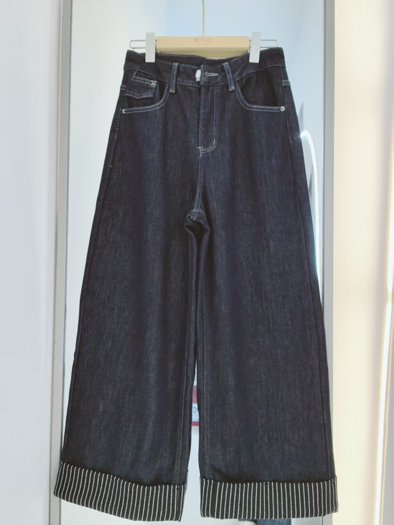 乖一点2026冬新款女装高腰直筒牛仔裤女宽松复合直筒裤加绒,女装/女士精品,大码裤装,淘宝优惠券,粉丝福利购,淘宝优惠卷