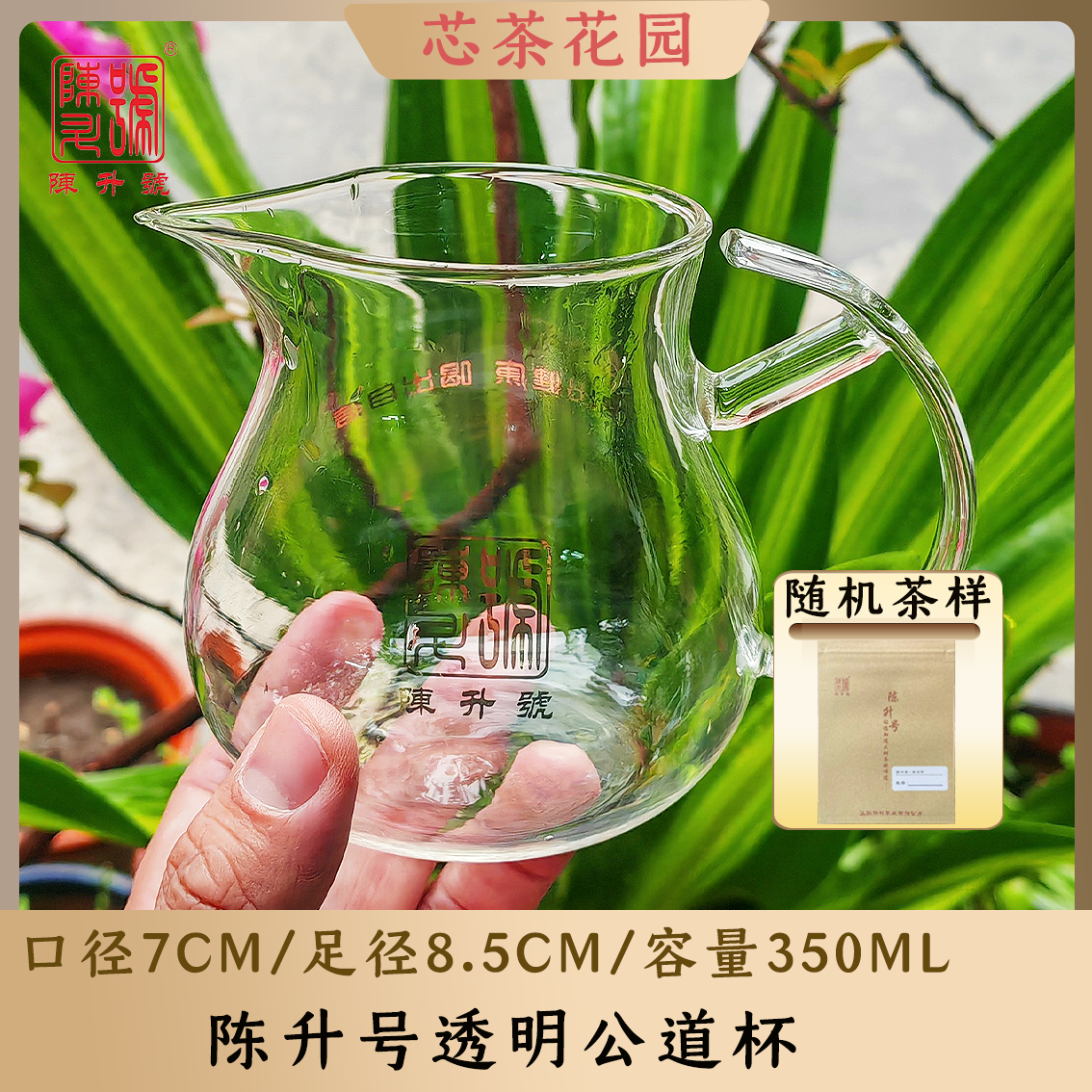 陈升号公道杯玻璃加厚耐热功夫茶海分茶器茶漏套装家用透明茶具