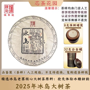 陈升号2025年冰岛大树云南普洱茶茶饼现撬品鉴装8g-32g生茶散茶叶