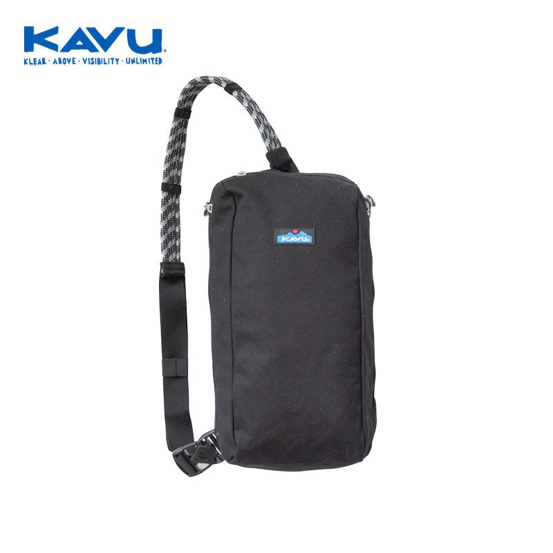 KAVU特色图案复古花纹斜背帆布包