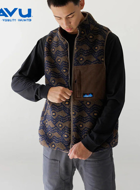 kavu  户外休闲抓绒摇粒绒马甲立领夏尔巴加厚新款外套