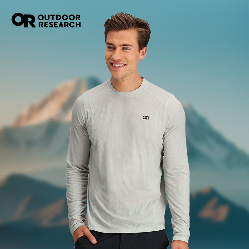 Outdoor Research OR echo回声速干长袖户外防晒衣超轻透气T恤男