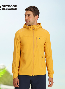 OR Ferrosi弗莱溪户外透气软壳抗磨印花轻薄防风连帽夹克外套男新