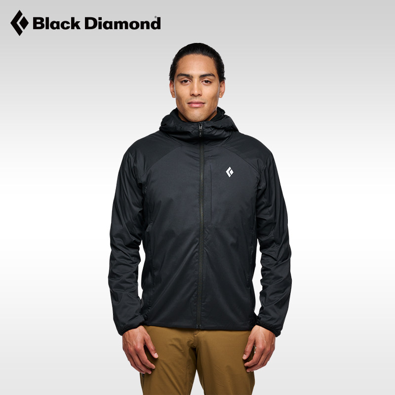【特价】blackdiamond黑钻BD户外登山服连帽保暖服中间层外套男
