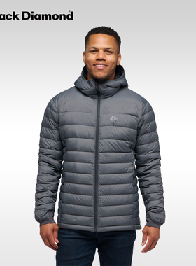 BlackDiamond黑钻BD户外羽绒服男士800蓬鹅绒连帽保暖外套744094