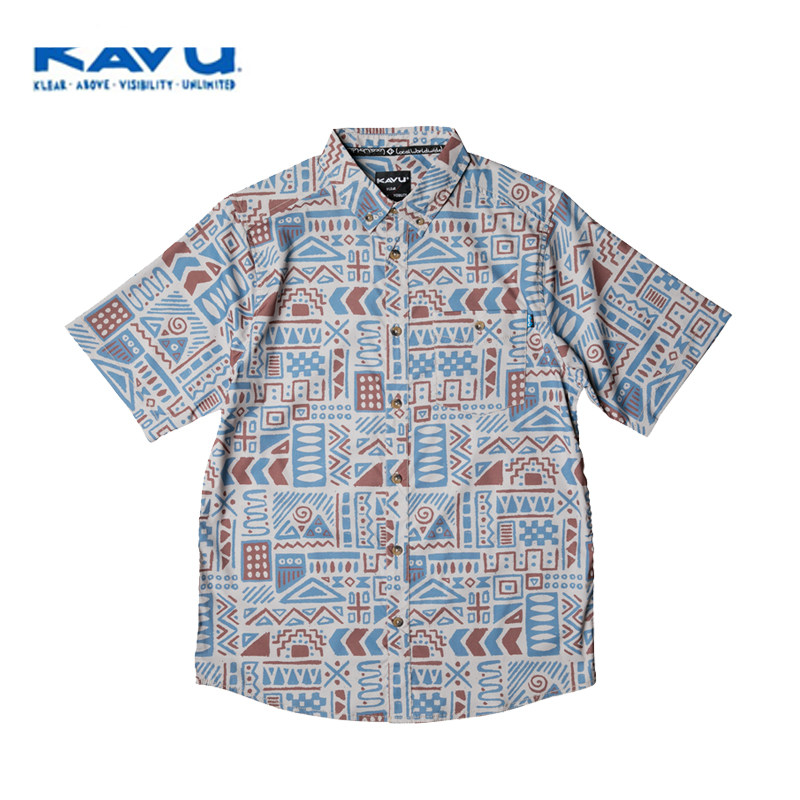 KAVU户外休闲衬衫夏短袖