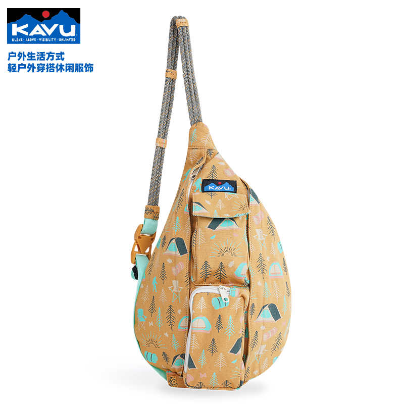 【新品】kavu  斜跨水滴背包男女城市通勤多口袋小号斜挎包