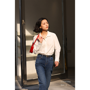 方领衬衫 HeyDress法式 女春夏宽松显瘦肌理设计感高级休闲百搭上衣