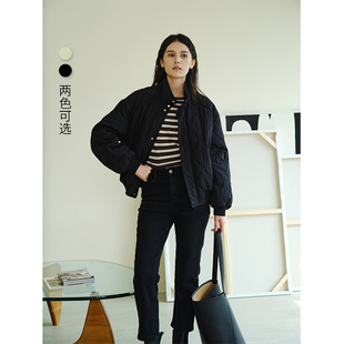 HeyDress法式 外套 寬松加厚保暖棉衣百搭休閑短款 立領(lǐng)棉服女冬季