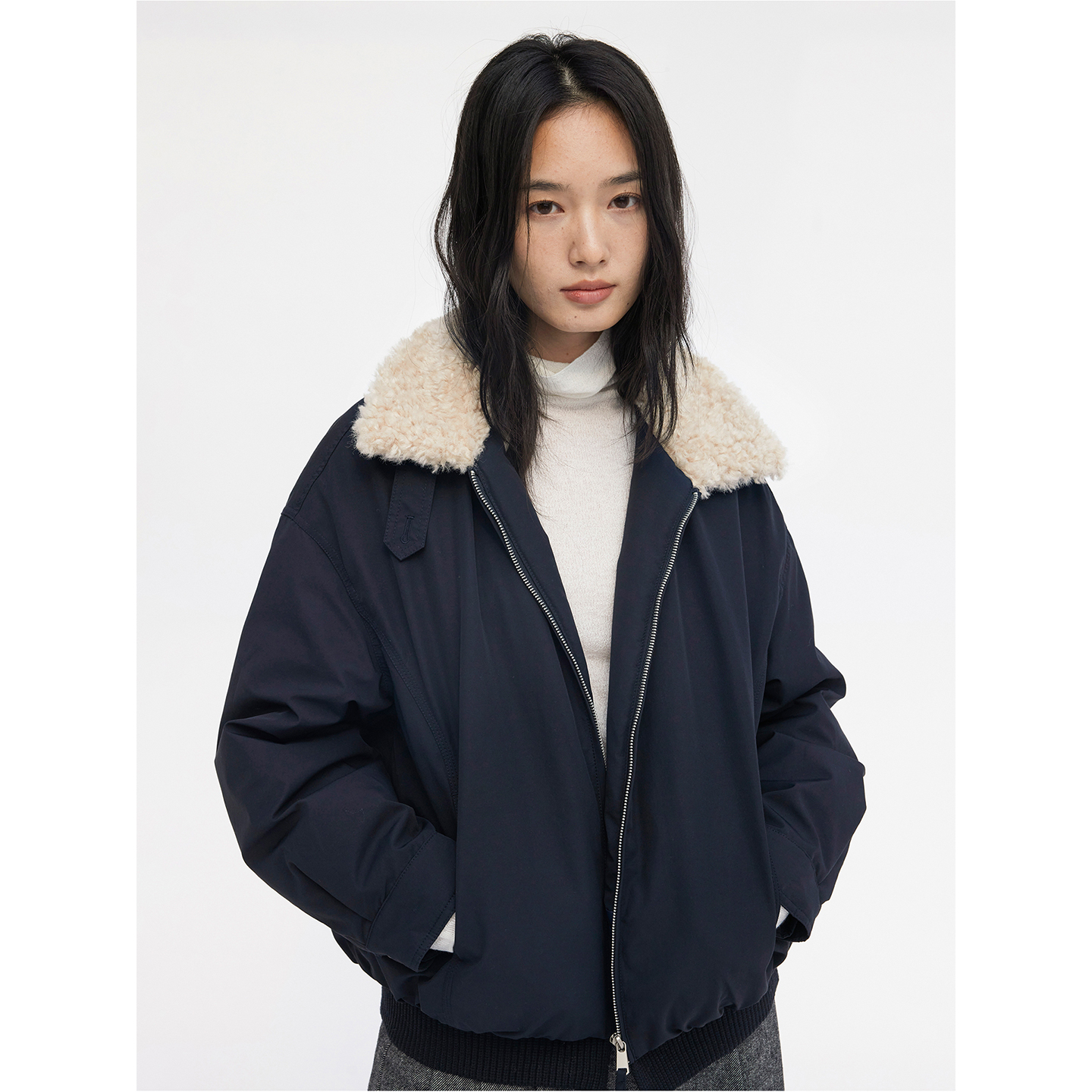 HeyDress复古夹克羽绒服女冬季宽松休闲90白鸭绒毛领加厚保暖外套