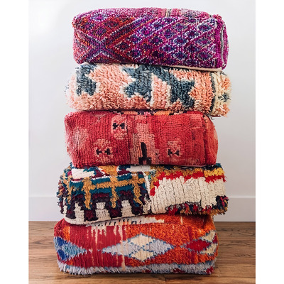 摩洛哥进口手工编织坐垫蒲团