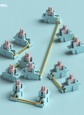 FL·ESPORTS/腹灵V5钢板卫星轴自润高顺滑客制化机械键盘大键7u