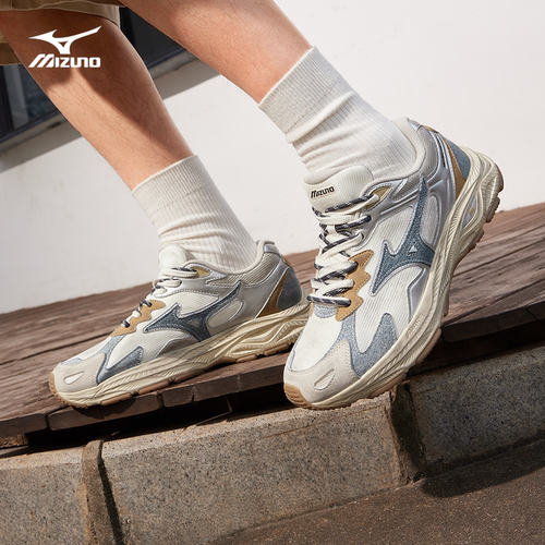 美津浓网面透气老爹鞋