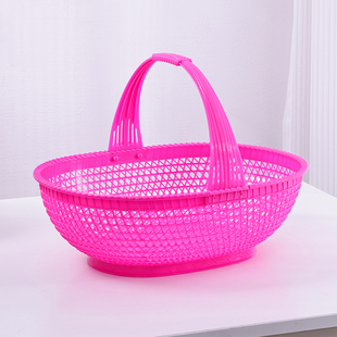 水果提篮塑料手提水果筐杨梅枇杷采摘篮鸡蛋篮子