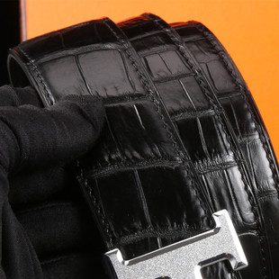 送一个钢扣泰国真鳄鱼皮皮带男士腰带男裤带结婚情人节礼物P299