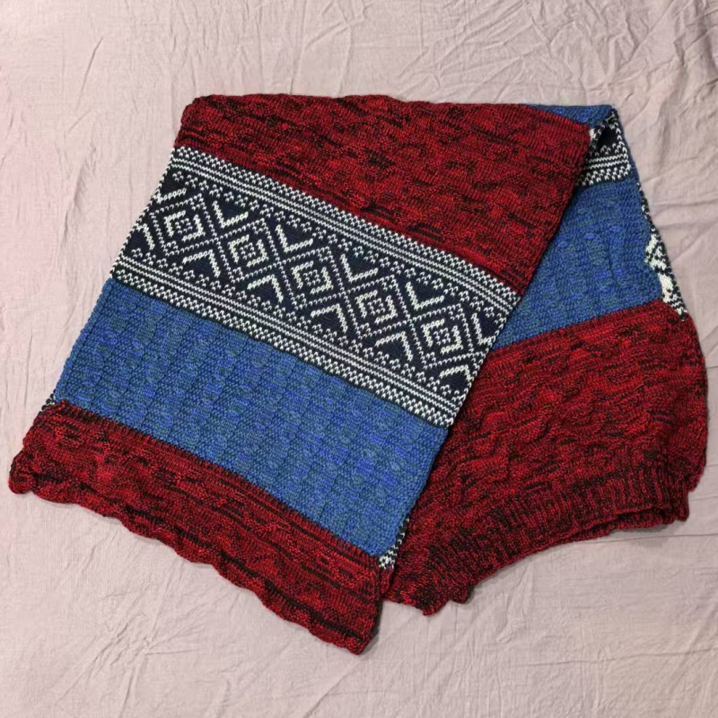 女冬季2025新款百搭高级感围脖加厚保暖格子男学生围巾W1501P15，围巾，四季服饰