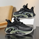 童鞋儿童运动鞋男童秋季网面透气旋转纽扣鞋中大童女跑鞋9776P80，童鞋运动鞋，四季服饰