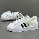 夏季板鞋2025年新款小白鞋低帮百搭学生休闲鞋男时尚网面鞋A22P70，男鞋休闲鞋，四季服饰